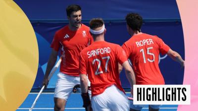 Watch as team GB equalise to the Netherlands in the hockey.