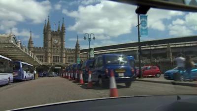 Taxis at Bristol Temple Meads railway station