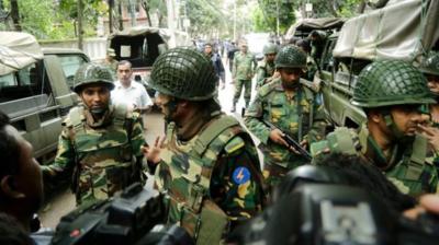 Troops in Dhaka