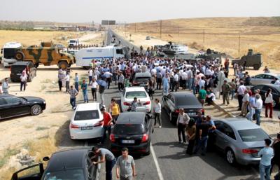 Cizre road block