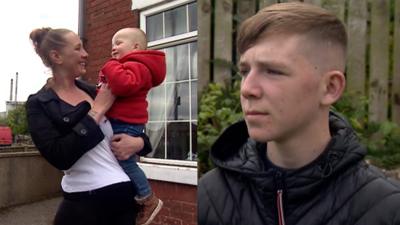 A child, his mum and a 15-year-old