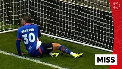 Watch Oldham Athletic's James Norwood miss a sitter against Leyton Orient in the FA Cup second round