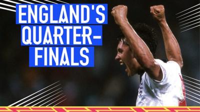 A look back at England's last six World Cup quarter-finals