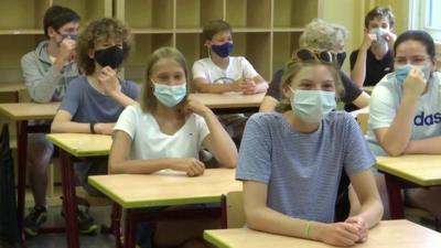 Berlin school students, 10 Aug 20