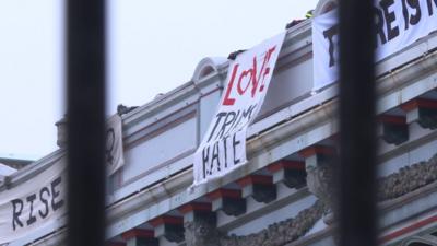 Banner in Edinburgh