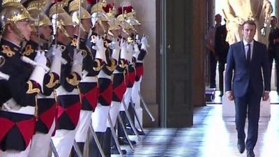 Emmanuel Macron in Versailles