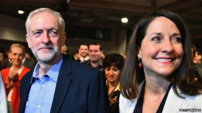 Jeremy Corbyn and Liz Kendall