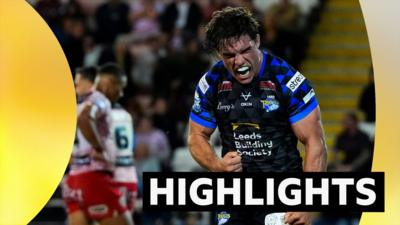 Brodie Croft celebrates for Leeds