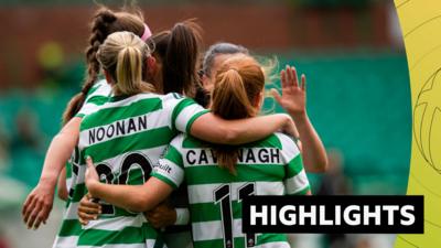 Celtic players celebrating