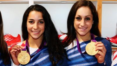 Aly Raisman and Jordyn Wieber.