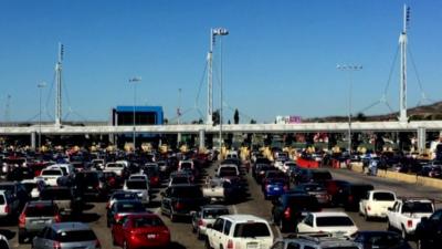 Cars at border