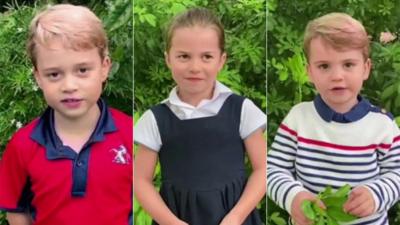 Prince George, Princess Charlotte and Prince Louis