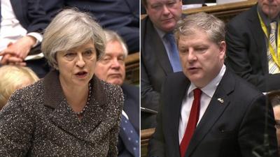 Theresa May and Angus Robertson