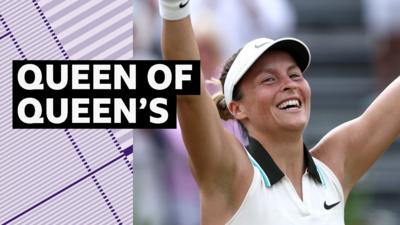 Tatjana Maria celebrates