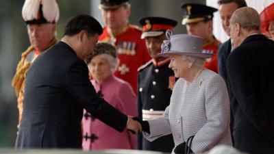 Queen meets President Xi Jinping