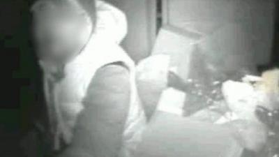 CCTV footage showing one homeless man inside a truck's compactor