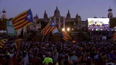 Rally in Barcelona, 29 September