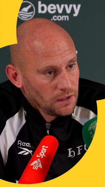 Hibernian head coach David Gray
