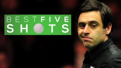 Ronnie O'Sullivan at the 2016 Masters