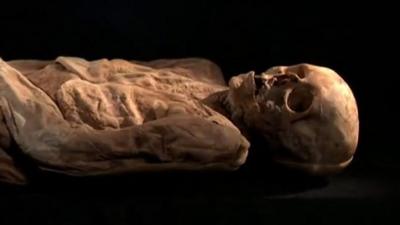 Renovations on Barfüsser Church uncovered a mummy now identified as an ancestor of Boris Johnson.