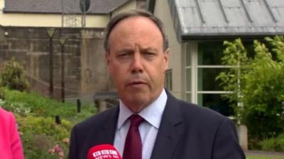 DUP MP Nigel Dodds speaks at Stormont