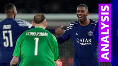 Gianluigi Donnarumma and Ousmane Dembele