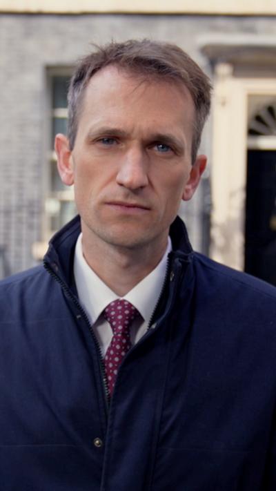 Harry Farley outside 10 Downing Street