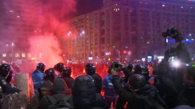 Clashes in Romania