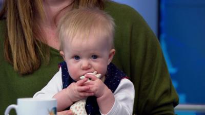 Frankie Bailey-Wheeler with baby Bridget