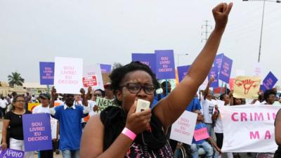 Women protesting