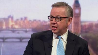 Justice Secretary Michael Gove