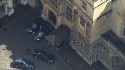 Theresa May MP arrives at Westminster