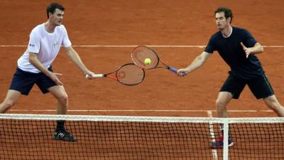 Andy and Jamie Murray