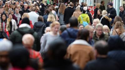 Christmas shoppers