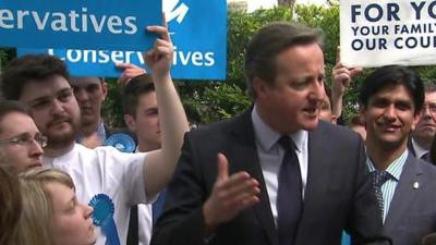 David Cameron in Peterborough