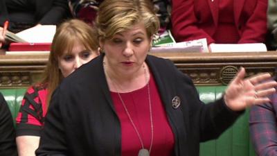 Emily Thornberry at PMQs