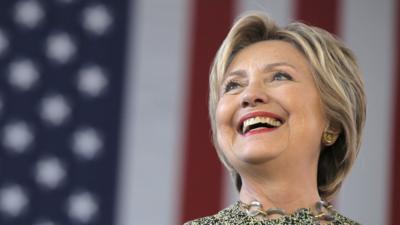 U.S. Democratic presidential candidate Hillary Clinton