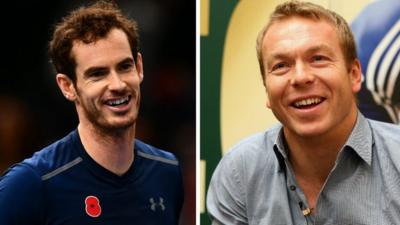 Andy Murray and Sir Chris Hoy