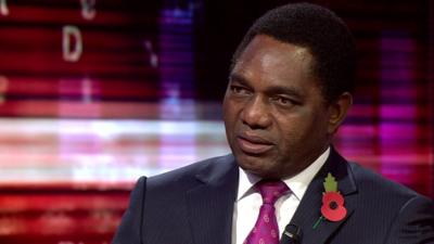 Hakainde Hichilema, Zambia's opposition leader