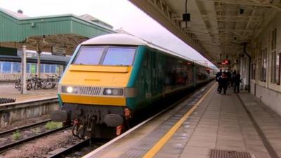 Wales team take train to north Wales