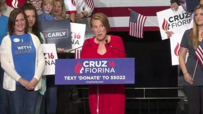 Carly Fiorina sings about Ted Cruz's daughters