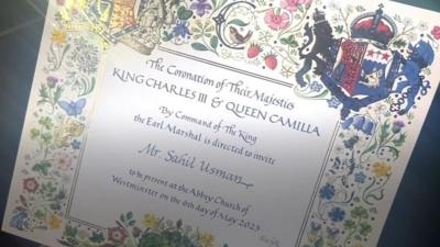 Coronation of King Charles III invitation