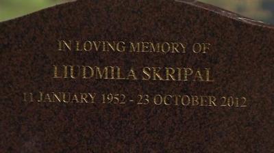 The grave of Liudmila Skripal