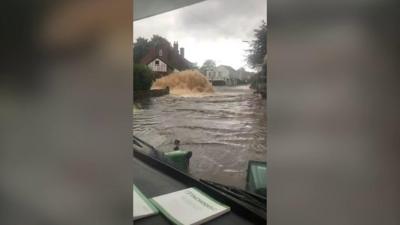 Floodwater in Tipton