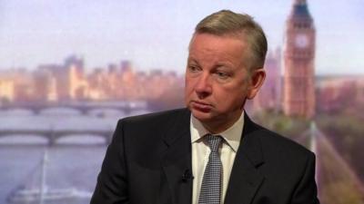 Conservative Justice Secretary Michael Gove MP