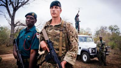 British soldier Lance Corporal Jamie Knott in Malawi