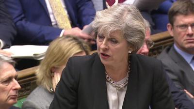 Theresa May at PMQs