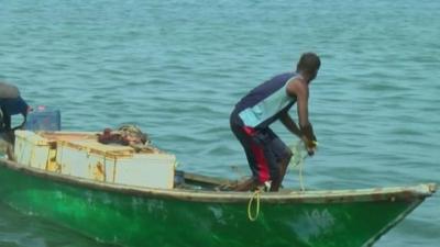 A fisherman in Somaliland