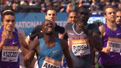 Nijel Amos and David Rudisha