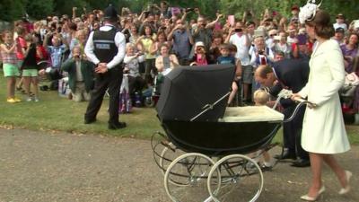 Duke and Duchess of Cambridge with Prince George and Princess Charlotte